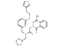 2-(4-methyl-1-oxo-2(1H)-phthalazinyl)-N-(tetrahydro-2-furanylmethyl)-N-{3-[2-(3-thienyl)ethoxy]benzyl}acetamide