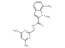 N-[(4,6-dimethyl-2-pyrimidinyl)methyl]-1,7-dimethyl-1H-indole-2-carboxamide