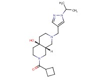 (4aR*,8aR*)-2-(cyclobutylcarbonyl)-7-[(1-isopropyl-1H-pyrazol-4-yl)methyl]octahydro-2,7-naphthyridin-4a(2H)-ol