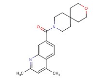 9-[(2,4-dimethylquinolin-7-yl)carbonyl]-3-oxa-9-azaspiro[5.5]undecane