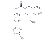 N-butyl-N'-[4-(5-methyl-4H-1,2,4-triazol-3-yl)phenyl]-N-(pyridin-4-ylmethyl)urea