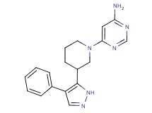 6-[3-(4-phenyl-1H-pyrazol-5-yl)piperidin-1-yl]pyrimidin-4-amine