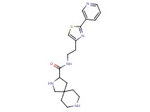 N-{2-[2-(3-pyridinyl)-1,3-thiazol-4-yl]ethyl}-2,8-diazaspiro[4.5]decane-3-carboxamide dihydrochloride
