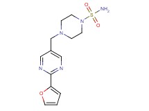 4-{[2-(2-furyl)pyrimidin-5-yl]methyl}piperazine-1-sulfonamide
