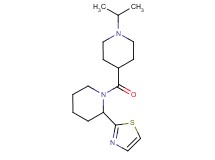 1-[(1-isopropyl-4-piperidinyl)carbonyl]-2-(1,3-thiazol-2-yl)piperidine