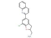 1-(7-chloro-5-quinolin-2-yl-2,3-dihydro-1-benzofuran-2-yl)methanamine