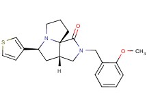 (3aS*,5S*,9aS*)-2-(2-methoxybenzyl)-5-(3-thienyl)hexahydro-7H-pyrrolo[3,4-g]pyrrolizin-1(2H)-one