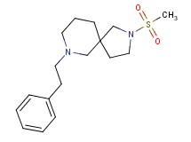 2-(methylsulfonyl)-7-(2-phenylethyl)-2,7-diazaspiro[4.5]decane