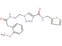 1-(2-{[(2-methoxyphenyl)acetyl]amino}ethyl)-N-(2-thienylmethyl)-1H-1,2,3-triazole-4-carboxamide
