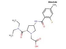 {(2S,4S)-2-[(diethylamino)carbonyl]-4-[(2-fluoro-4-methylbenzoyl)amino]pyrrolidin-1-yl}acetic acid