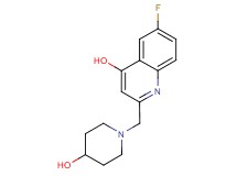 6-fluoro-2-[(4-hydroxypiperidin-1-yl)methyl]quinolin-4-ol
