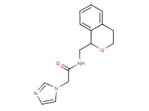 N-(3,4-dihydro-1H-2-benzopyran-1-ylmethyl)-2-(1H-imidazol-1-yl)acetamide
