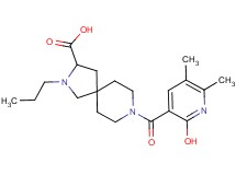 8-[(2-hydroxy-5,6-dimethyl-3-pyridinyl)carbonyl]-2-propyl-2,8-diazaspiro[4.5]decane-3-carboxylic acid
