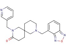 8-(2,1,3-benzoxadiazol-4-ylmethyl)-2-(pyridin-3-ylmethyl)-2,8-diazaspiro[5.5]undecan-3-one