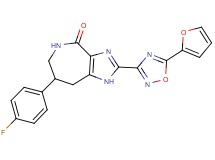 7-(4-fluorophenyl)-2-[5-(2-furyl)-1,2,4-oxadiazol-3-yl]-5,6,7,8-tetrahydroimidazo[4,5-c]azepin-4(1H)-one