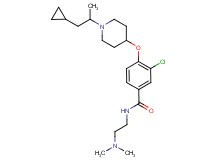 3-chloro-4-{[1-(2-cyclopropyl-1-methylethyl)-4-piperidinyl]oxy}-N-[2-(dimethylamino)ethyl]benzamide
