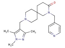 2-(pyridin-4-ylmethyl)-9-[(1,3,5-trimethyl-1H-pyrazol-4-yl)methyl]-2,9-diazaspiro[5.5]undecan-3-one