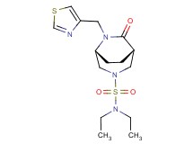 (1S*,5R*)-N,N-diethyl-7-oxo-6-(1,3-thiazol-4-ylmethyl)-3,6-diazabicyclo[3.2.2]nonane-3-sulfonamide