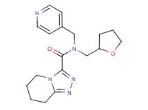 N-(pyridin-4-ylmethyl)-N-(tetrahydrofuran-2-ylmethyl)-5,6,7,8-tetrahydro[1,2,4]triazolo[4,3-a]pyridine-3-carboxamide