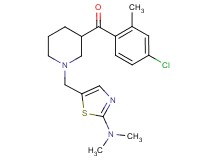 (4-chloro-2-methylphenyl)(1-{[2-(dimethylamino)-1,3-thiazol-5-yl]methyl}-3-piperidinyl)methanone