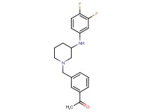 1-[3-({3-[(3,4-difluorophenyl)amino]-1-piperidinyl}methyl)phenyl]ethanone