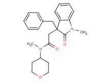 2-(3-benzyl-1-methyl-2-oxo-2,3-dihydro-1H-indol-3-yl)-N-methyl-N-(tetrahydro-2H-pyran-4-yl)acetamide