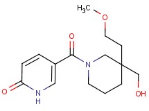 5-{[3-(hydroxymethyl)-3-(2-methoxyethyl)-1-piperidinyl]carbonyl}-2(1H)-pyridinone