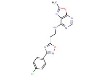 N-{2-[3-(4-chlorophenyl)-1,2,4-oxadiazol-5-yl]ethyl}-2-methyl[1,3]oxazolo[5,4-d]pyrimidin-7-amine