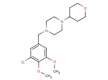 1-(3-chloro-4,5-dimethoxybenzyl)-4-(tetrahydro-2H-pyran-4-yl)piperazine