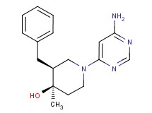(3S*,4R*)-1-(6-amino-4-pyrimidinyl)-3-benzyl-4-methyl-4-piperidinol