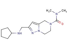2-[(cyclopentylamino)methyl]-N,N-dimethyl-6,7-dihydropyrazolo[1,5-a]pyrazine-5(4H)-carboxamide