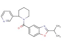 2-isopropyl-5-{[2-(3-pyridinyl)-1-piperidinyl]carbonyl}-1,3-benzoxazole