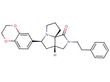 (3aS*,5S*,9aS*)-5-(2,3-dihydro-1,4-benzodioxin-6-yl)-2-(2-phenylethyl)hexahydro-7H-pyrrolo[3,4-g]pyrrolizin-1(2H)-one