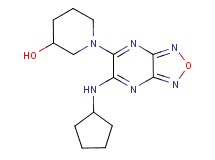 1-[6-(cyclopentylamino)[1,2,5]oxadiazolo[3,4-b]pyrazin-5-yl]-3-piperidinol