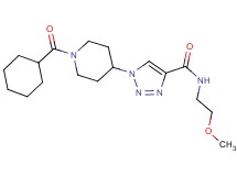 1-[1-(cyclohexylcarbonyl)-4-piperidinyl]-N-(2-methoxyethyl)-1H-1,2,3-triazole-4-carboxamide