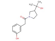 3-{2-[3-(1-hydroxy-1-methylethyl)pyrrolidin-1-yl]-2-oxoethyl}phenol