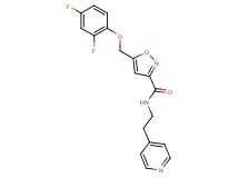 5-[(2,4-difluorophenoxy)methyl]-N-[2-(4-pyridinyl)ethyl]-3-isoxazolecarboxamide