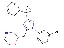 2-{[1-(3-methylphenyl)-3-(1-phenylcyclopropyl)-1H-1,2,4-triazol-5-yl]methyl}morpholine