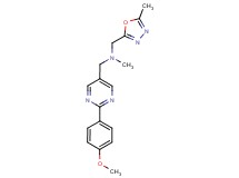 1-[2-(4-methoxyphenyl)pyrimidin-5-yl]-N-methyl-N-[(5-methyl-1,3,4-oxadiazol-2-yl)methyl]methanamine