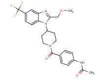 N-[4-({4-[2-(methoxymethyl)-5-(trifluoromethyl)-1H-benzimidazol-1-yl]-1-piperidinyl}carbonyl)phenyl]acetamide