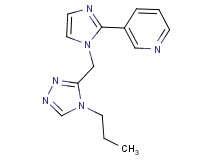 3-{1-[(4-propyl-4H-1,2,4-triazol-3-yl)methyl]-1H-imidazol-2-yl}pyridine