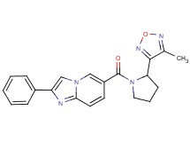 6-{[2-(4-methyl-1,2,5-oxadiazol-3-yl)pyrrolidin-1-yl]carbonyl}-2-phenylimidazo[1,2-a]pyridine