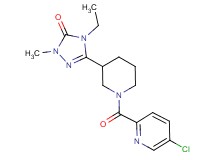 5-{1-[(5-chloropyridin-2-yl)carbonyl]piperidin-3-yl}-4-ethyl-2-methyl-2,4-dihydro-3H-1,2,4-triazol-3-one
