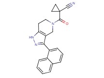 1-{[3-(1-naphthyl)-1,4,6,7-tetrahydro-5H-pyrazolo[4,3-c]pyridin-5-yl]carbonyl}cyclopropanecarbonitrile