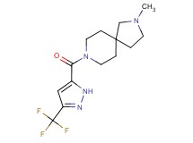 2-methyl-8-{[3-(trifluoromethyl)-1H-pyrazol-5-yl]carbonyl}-2,8-diazaspiro[4.5]decane