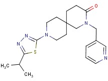 9-(5-isopropyl-1,3,4-thiadiazol-2-yl)-2-(pyridin-3-ylmethyl)-2,9-diazaspiro[5.5]undecan-3-one