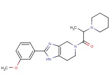 2-(3-methoxyphenyl)-5-(2-piperidin-1-ylpropanoyl)-4,5,6,7-tetrahydro-1H-imidazo[4,5-c]pyridine