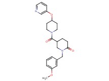 1-(3-methoxybenzyl)-5-{[4-(3-pyridinyloxy)-1-piperidinyl]carbonyl}-2-piperidinone