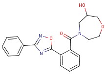 4-[2-(3-phenyl-1,2,4-oxadiazol-5-yl)benzoyl]-1,4-oxazepan-6-ol