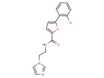 5-(2-chlorophenyl)-N-[2-(1H-imidazol-1-yl)ethyl]-2-furamide